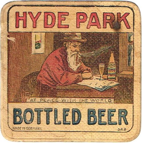 1910 Hyde Park Beer 4 inch coaster MO-HYD-1