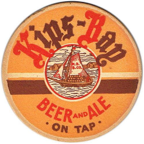 1938 Kips-Bay Beer/Ale 4 1/4 inch coaster NY-KIP-3