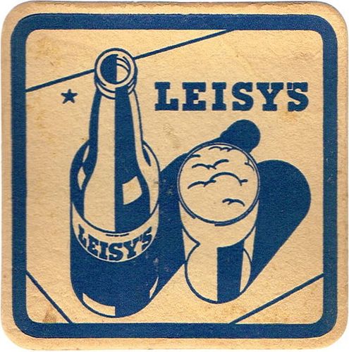1934 Leisy's Beer 4 1/4 inch coaster OH-LEI-2