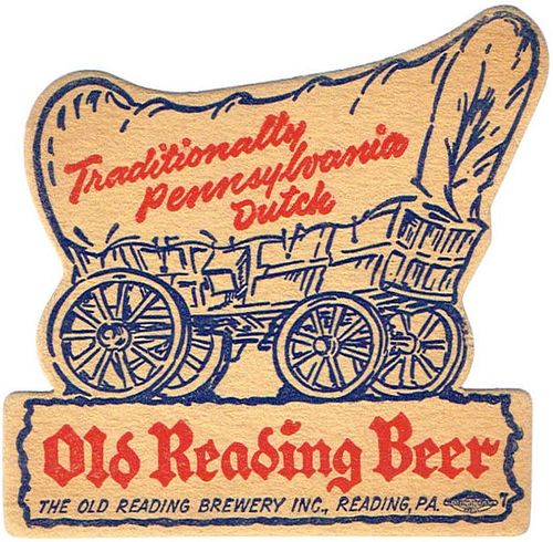 1945 Old Reading Beer 4 1/4 inch coaster PA-READ-29