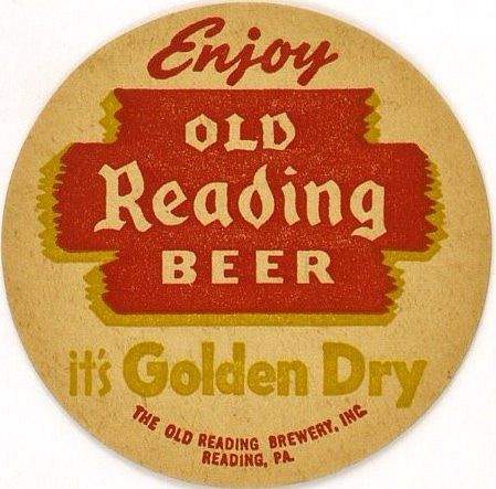 1952 Old Reading Beer 3 3/4 inch coaster PA-READ-36