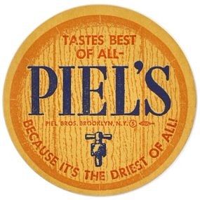 1955 Piel's Beer 3 3/4 inch coaster NY-PIEL-51