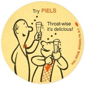 1960 Piels Beer 3 3/4 inch coaster NY-PIEL-79