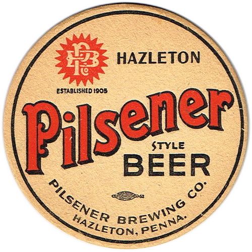 1936 Pilsener Style Beer 4 1/4 inch coaster PA-PILZ-2
