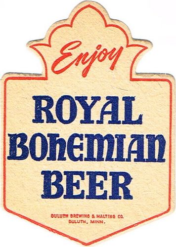 1950 Royal Bohemian Beer 4 1/4 inch coaster MN-DUL-2