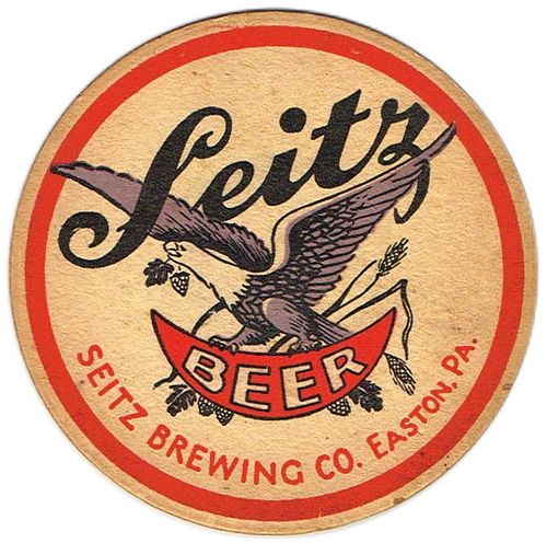 1934 Seitz Beer 4 1/4 inch coaster PA-SEIT-1