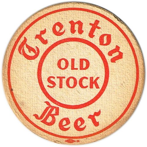 1939 Trenton Old Stock Beer 4 1/4 inch coaster NJ-PEO-1