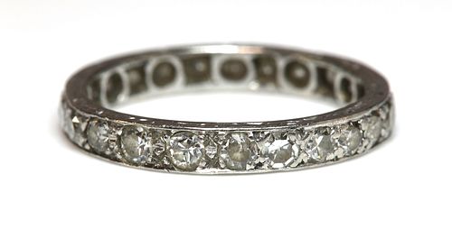 A diamond set full eternity ring,
