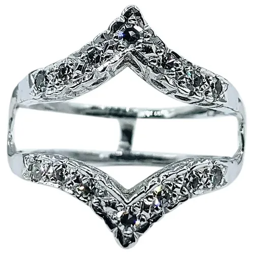 Vintage Diamond & Platinum Ring Enhancer