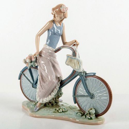 Biking in the Country 01005272 - Lladro Porcelain Figurine
