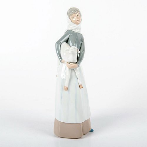 Girl with Lamb 1004584 - Lladro Porcelain Figurine