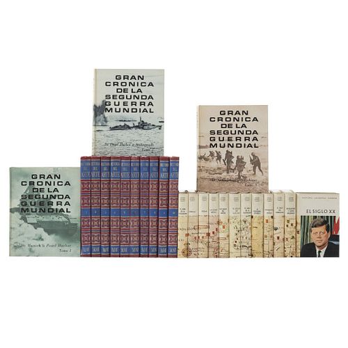 Libros Historia Universal. Historia del Arte / Historia Universal Daimon / Gran Crónica de la Segunda Guerra Mundial. Pzs: 25.
