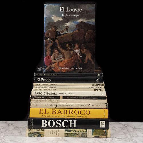 Libros sobre Arte Europeo. Marc Chagall / El Louvre. La Pintura Europea / El Prado / Hieronymus Bosch. Piezas: 14.