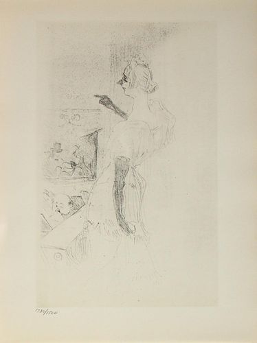 Henri Toulouse Lautrec (After) - Yvette Guilbert VIII