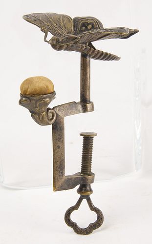 Early Metal Sewing Clamp - Butterfly