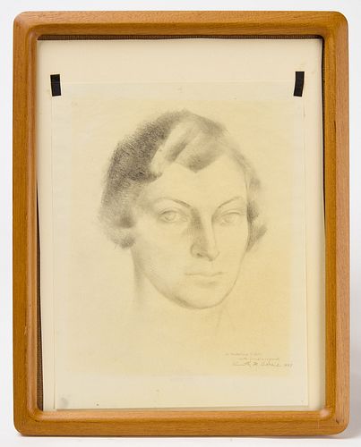 Kenneth M Adams Portrait Sketch -1933
