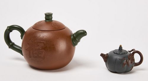 Two Japanese Tea Pots