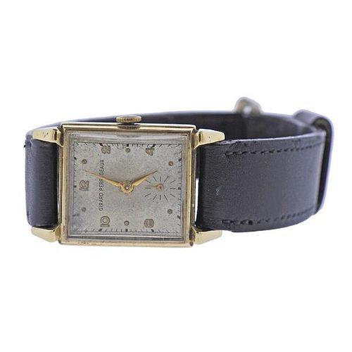 Girard Perregaux Vintage 1950s 14k Gold Watch