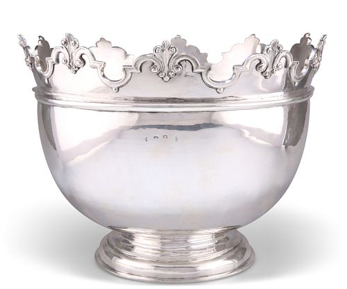 A QUEEN ANNE RARE SILVER MONTEITH, by William Charnelhouse, London 1708, of