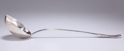 A GEORGE IV SCOTTISH SILVER SOUP LADLE, by Robert Gray & Son, Glasgow 1827,