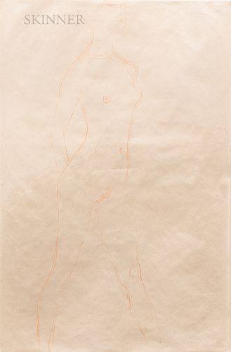 Gustav Klimt (Austrian, 1862-1918), Striding Female Figure