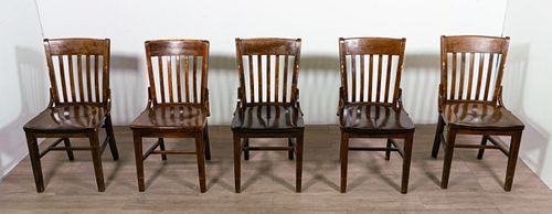 Set of 5 Arts and Craft Style Jasper Chairs