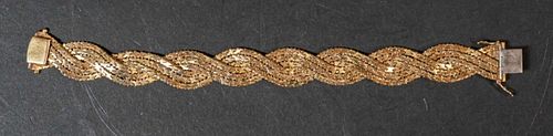Braided 18k Gold Bracelet