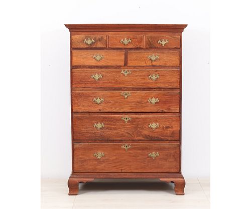 PENNSYLVANIA CHIPPENDALE TALL CHEST