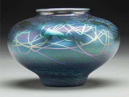 Steuben Iridescent Glass Tyrian Bowl