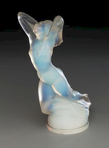 R. Lalique Opalescent Glass Vitesse Mascot