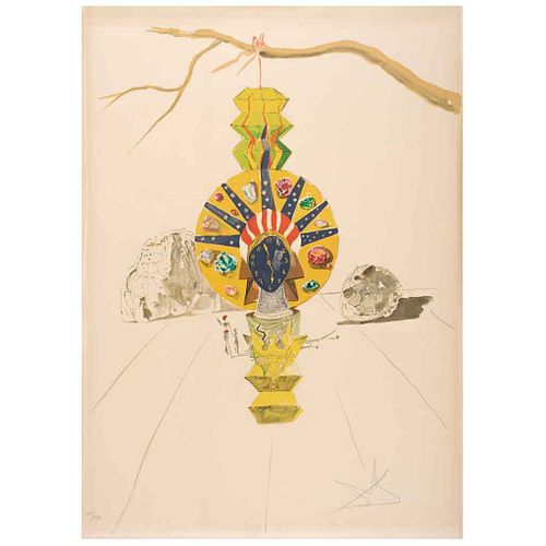 SALVADOR DALÍ, American clock, from the series Time, Signed, Lithography 100 / 250, 27.9 x 20.4" (71 x 52 cm) | SALVADOR DALÍ, American clock, de la s