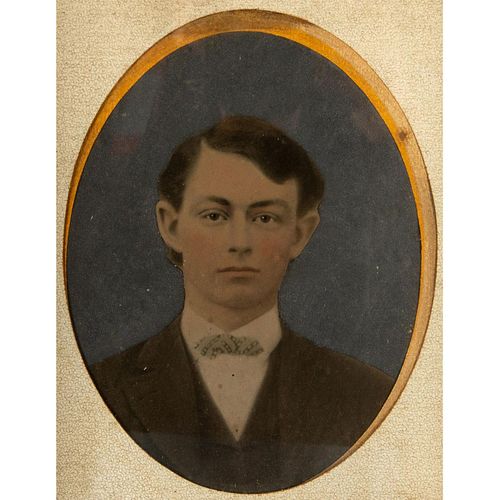 Framed 20th c. Portrait Print, Gentleman
