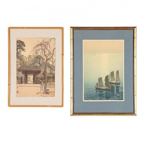 Hiroshi Yoshida (1876-1950), Two Japanese Woodblocks 
