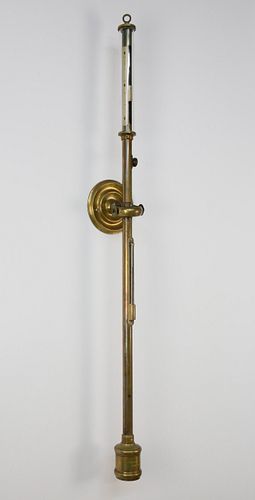 T.S. & J.D. Negus New York Brass Stick Barometer