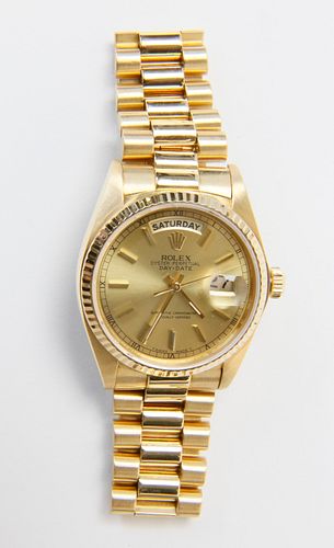 Rolex Oyster Perpetual President Day-Date Watch, 18k Yellow Gold, 36mm