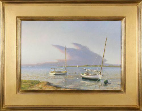William P. Duffy Oil on Linen "Three in the Light"