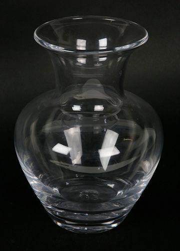 Vintage Simon Pearce Hand Blown Glass Bulbous Vase