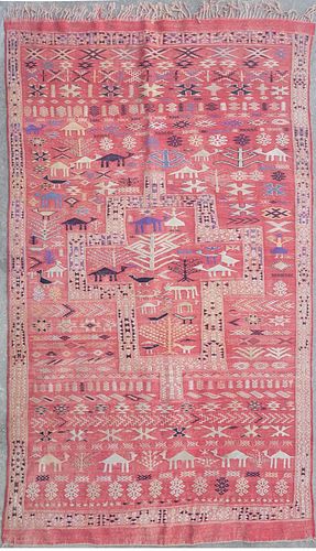 Vintage Woven Tribal Carpet