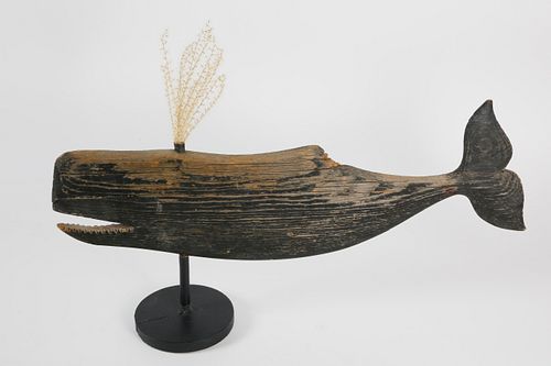 Primitive Nantucket Whale Weathervane, 19th Century