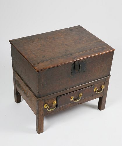 English Bible Box on Stand, 18th Century