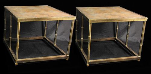 PAIR OF MID-CENTURY MODERN END TABLES
