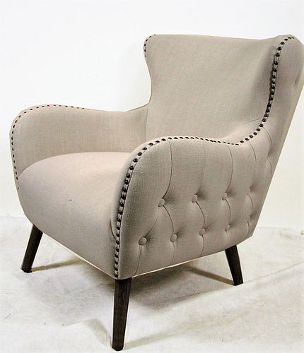 CONTEMPORARY TUFTED ACCENT CLUB CHAIR