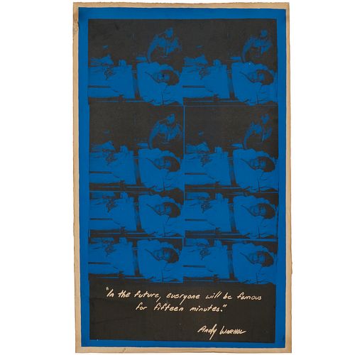 Andy Warhol (manner), color silkscreen
