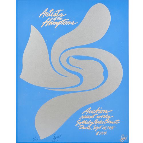 Jack Youngerman, signed, numbered silkscreen, 1975
