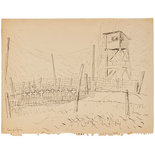 Jacques Gotko, pen and ink, 1941