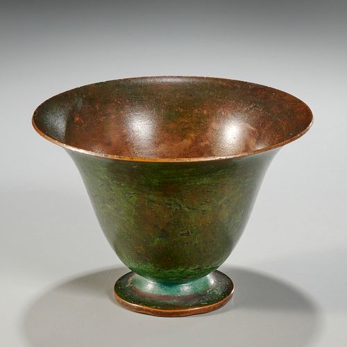 Marie Zimmermann, patinated copper vase