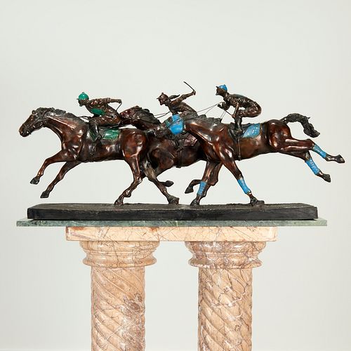 Ray Renfroe, large bronze equestrian sculpture