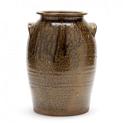 NC Pottery Storage Jar, Thomas Ritchie (Lincoln County, 1825-1909) 