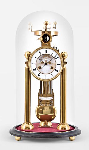 A 20th century timepiece with orrery by Roland Jarvis