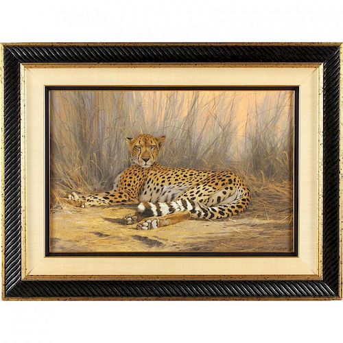 Kim Donaldson (Zimbabwe, b. 1952) Resting Cheetah  